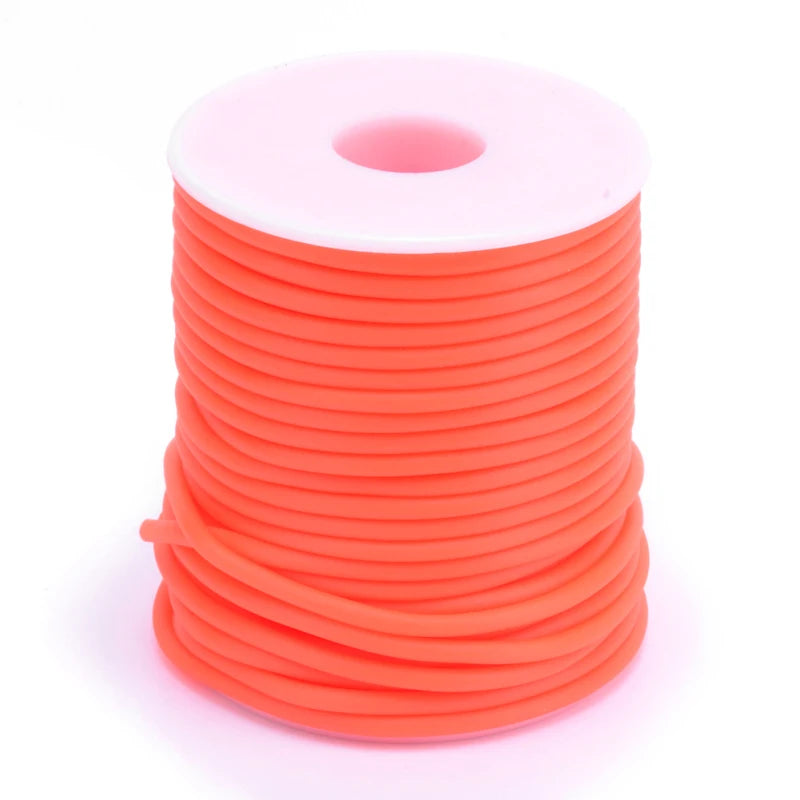 Purilite Select Hollow Rubber Cord Roll for Jewelry Making, Flexible PVC Tubular Craft Cord, DIY Bracelet and Necklace Thread, 2mm 3mm 4mm