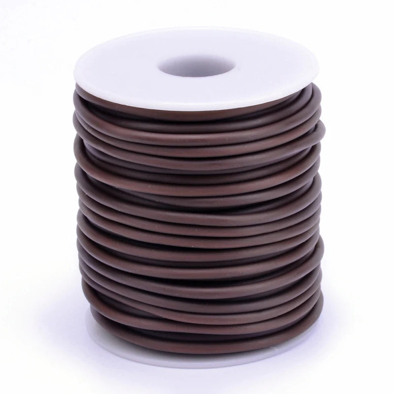 Purilite Select Hollow Rubber Cord Roll for Jewelry Making, Flexible PVC Tubular Craft Cord, DIY Bracelet and Necklace Thread, 2mm 3mm 4mm