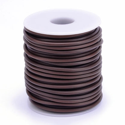 Purilite Select Hollow Rubber Cord Roll for Jewelry Making, Flexible PVC Tubular Craft Cord, DIY Bracelet and Necklace Thread, 2mm 3mm 4mm