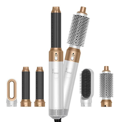 5-in-1 Hair MultiStyler – Interchangeable Attachments for Straightening, Curling, Waving, Volumizing & Smoothing