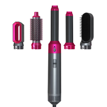 5-in-1 Hair MultiStyler – Interchangeable Attachments for Straightening, Curling, Waving, Volumizing & Smoothing