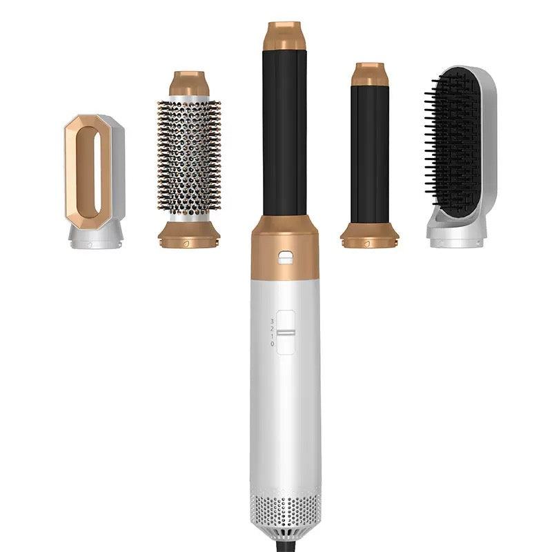 5-in-1 Hair MultiStyler – Interchangeable Attachments for Straightening, Curling, Waving, Volumizing & Smoothing