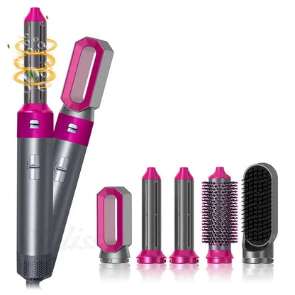 5-in-1 Hair MultiStyler – Interchangeable Attachments for Straightening, Curling, Waving, Volumizing & Smoothing