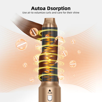 5-in-1 Hair MultiStyler – Interchangeable Attachments for Straightening, Curling, Waving, Volumizing & Smoothing