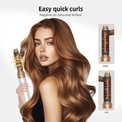 5-in-1 Hair MultiStyler – Interchangeable Attachments for Straightening, Curling, Waving, Volumizing & Smoothing