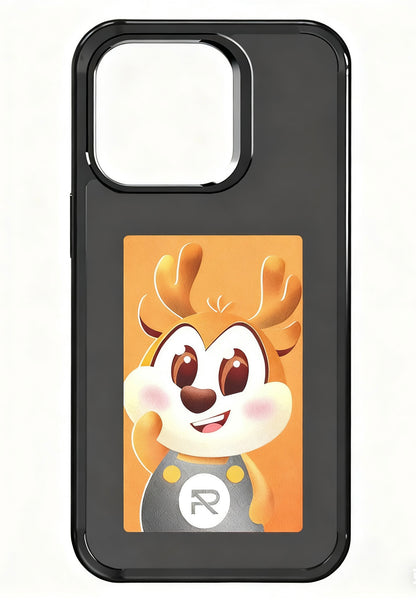 E-Ink Screen Phone Case with Smart NFC – Customizable App-Controlled Back Cover for iPhone 13, 14 & 15 Pro Max