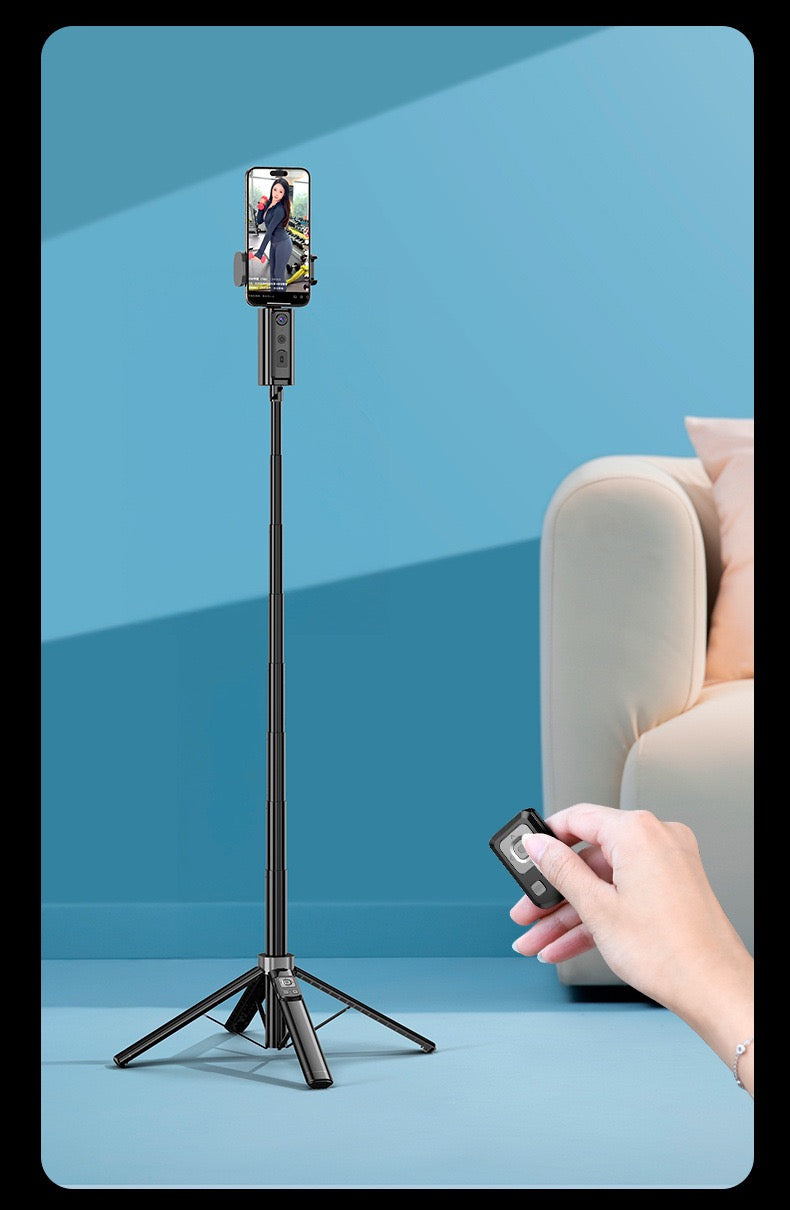 Bluetooth Selfie Stick & Compact Tripod – Mobile Phone & Small Camera Stand