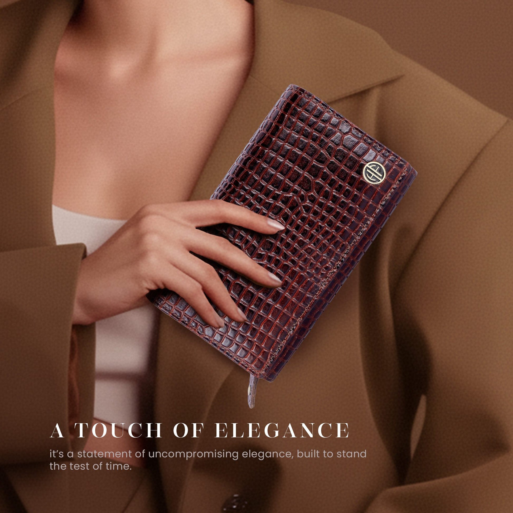 Hammonds LW5001 Premium Cow Leather Women’s Wallet | Genuine Cow Leather RFID Protected Wallet | Chic & Functional Hand Wallet | Stylish Women’s Leather Wallet - PuriLite