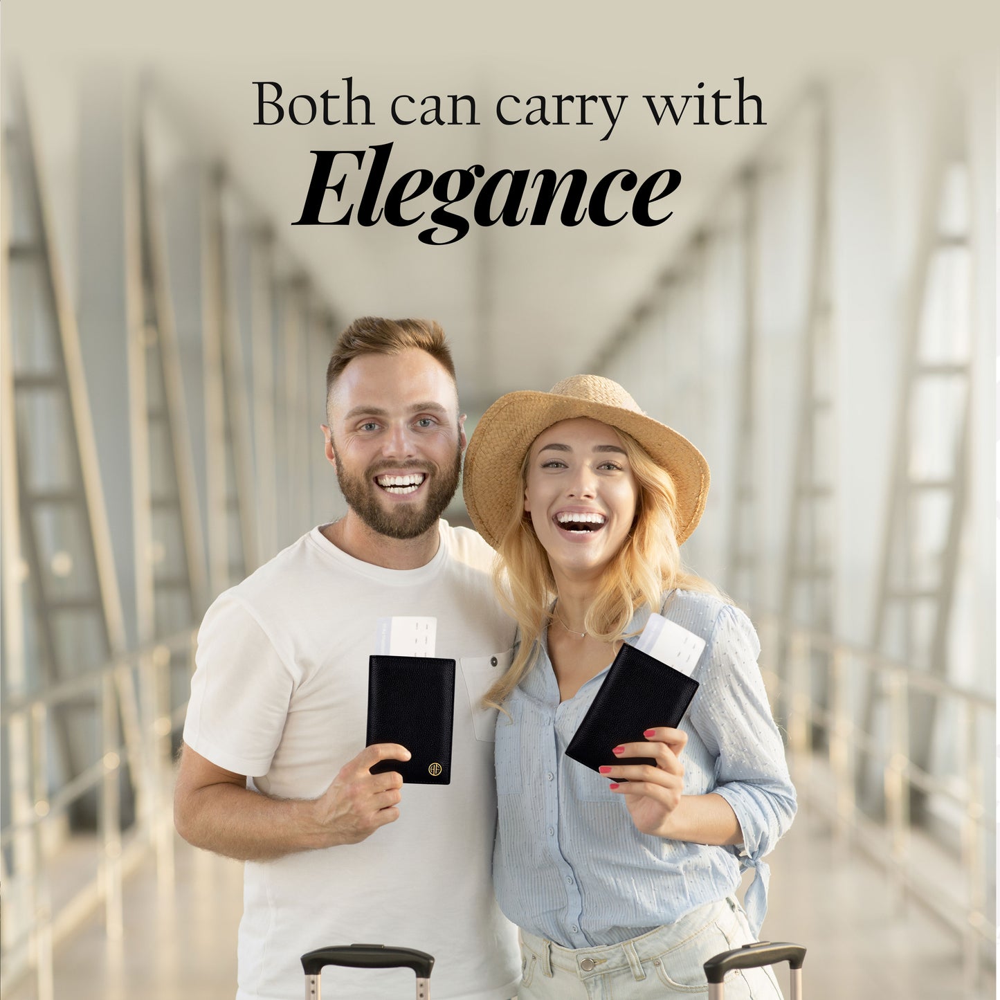 Hammonds Flycatcher Premium Cow Leather Unisex Bi-Fold Passport Holder | Genuine Cow Leather RFID Protected Travel Document Organizer | Compact & Stylish Travel Wallet - PuriLite