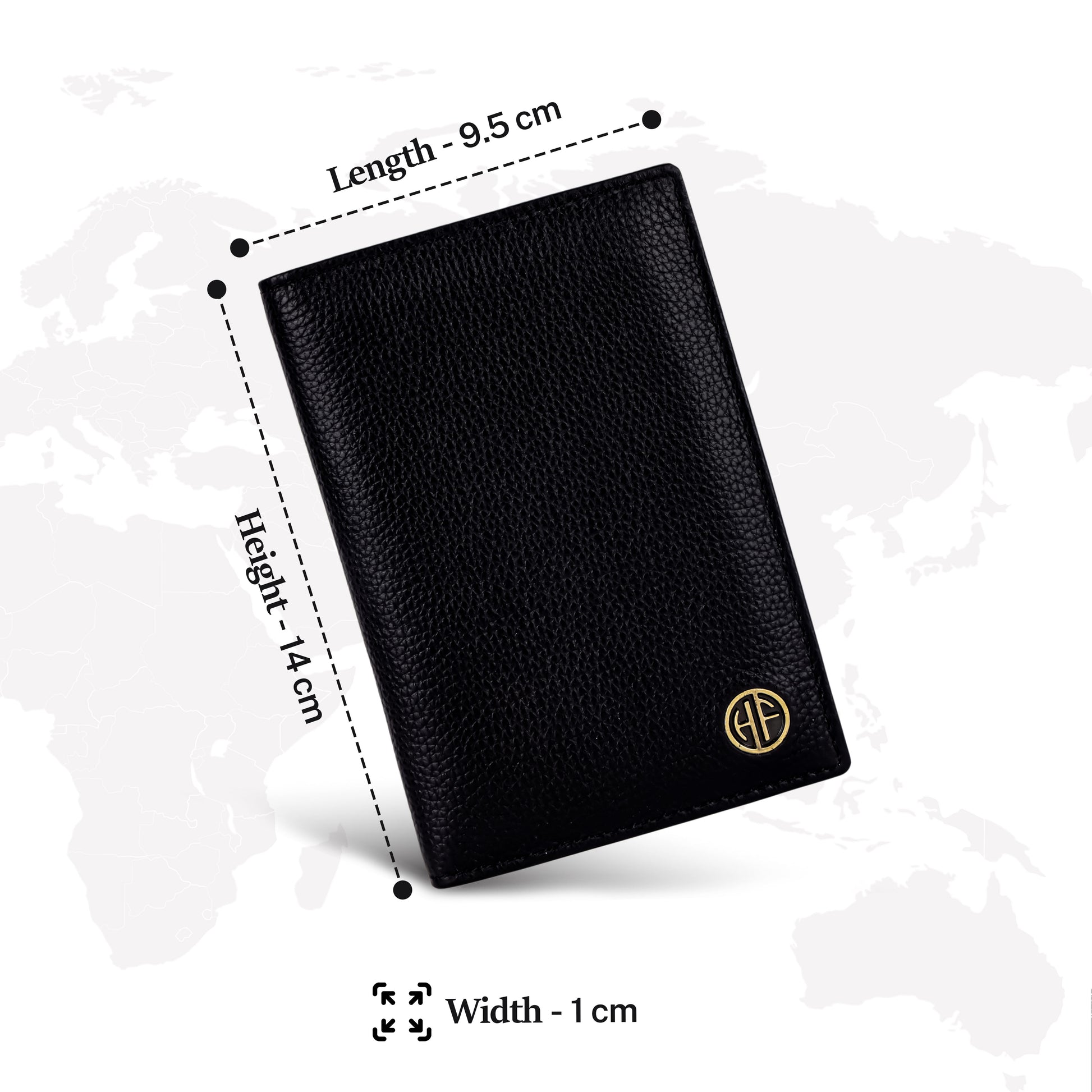 Hammonds Flycatcher Premium Cow Leather Unisex Bi-Fold Passport Holder | Genuine Cow Leather RFID Protected Travel Document Organizer | Compact & Stylish Travel Wallet - PuriLite