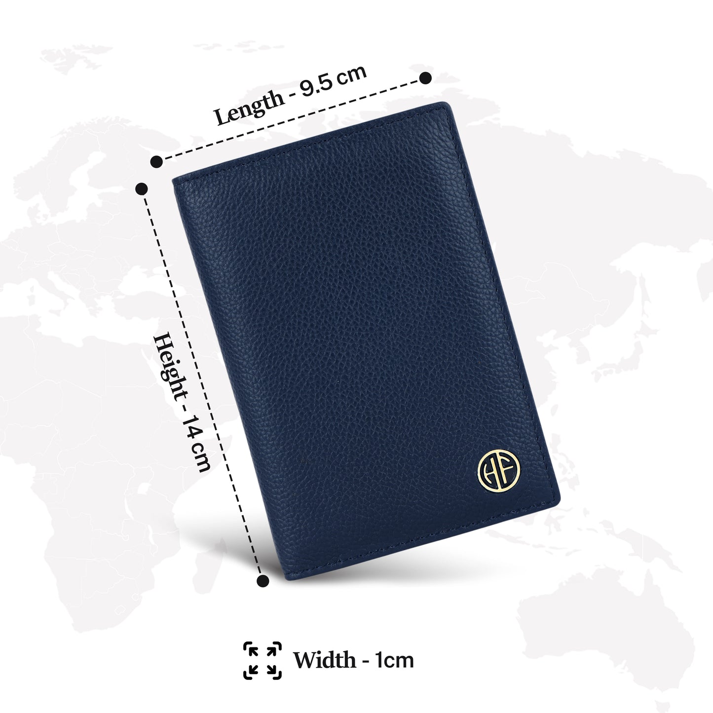 Hammonds Flycatcher Premium Cow Leather Unisex Bi-Fold Passport Holder | Genuine Cow Leather RFID Protected Travel Document Organizer | Compact & Stylish Travel Wallet - PuriLite