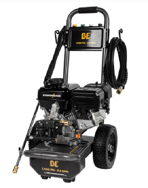 BE Power 3400 PSI 2.4 GPM Pressure Washer