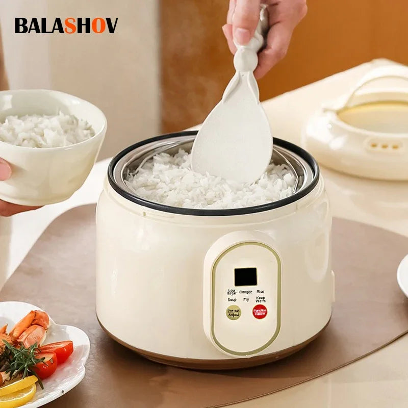 Purilite Select 1.8L Mini Electric Rice Cooker Non-Stick Multifunctional Cooking Pot with Timer for 1–2 People - PuriLite