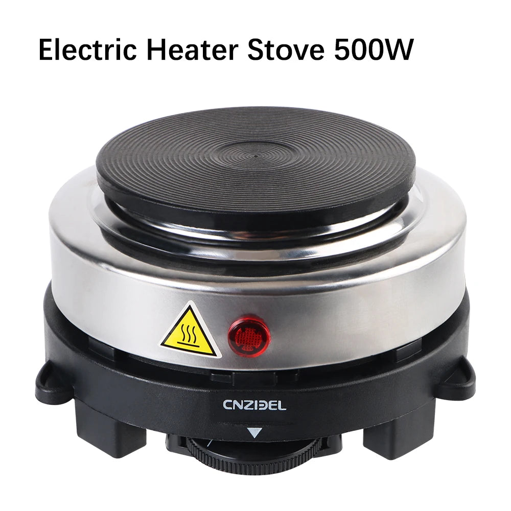 Purilite Select 500W Mini Electric Heater Stove – Multifunctional Hot Plate for Milk, Water & Coffee (EU Plug)