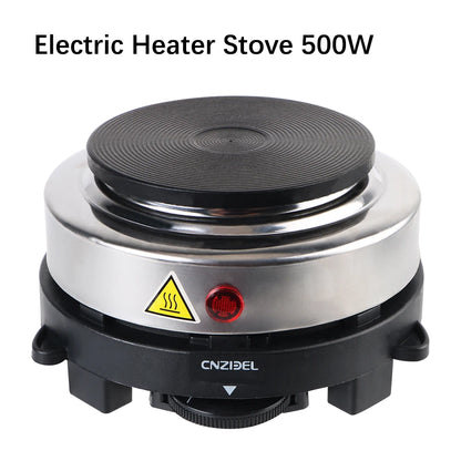 Purilite Select 500W Mini Electric Heater Stove – Multifunctional Hot Plate for Milk, Water & Coffee (EU Plug)