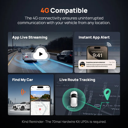Purilite Select 4K UHD Smart Dash Camera | 2160P HDR 60FPS with GPS, Wi-Fi 6, ADAS & Parking Monitor