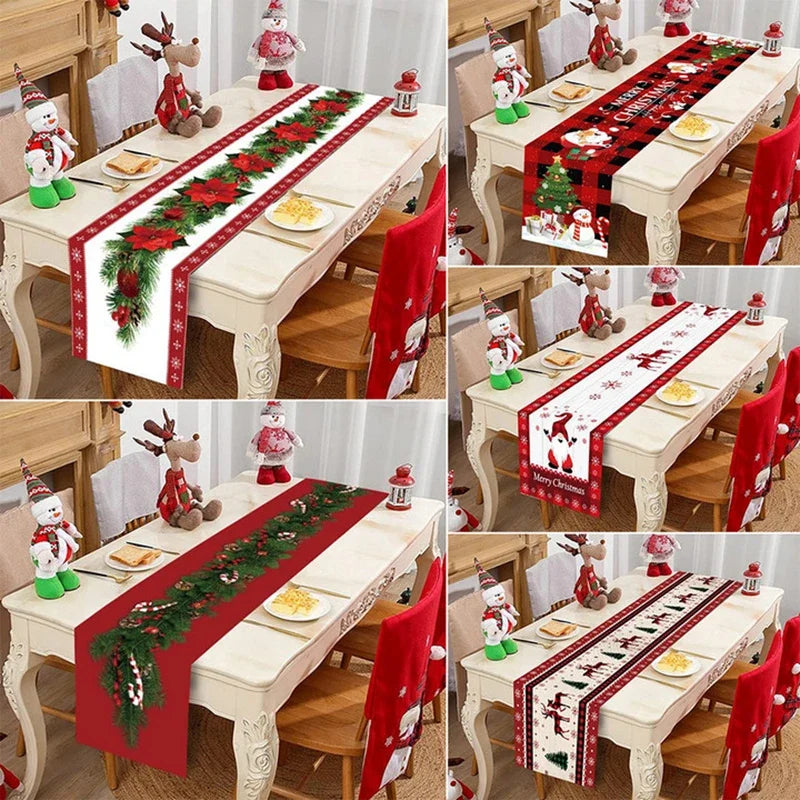 Purilite Select Christmas Table Runner Cloth – Festive Merry Christmas Table Décor for Home 2024 | Elegant Tablecloth for Xmas, Navidad, and New Year 2025