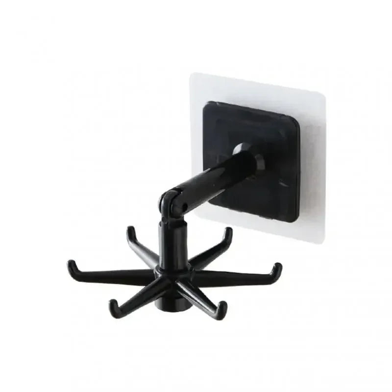 360 degree all-round rotation seamless wall mounted storage spoon hook without drilling suitable for kitchen storage