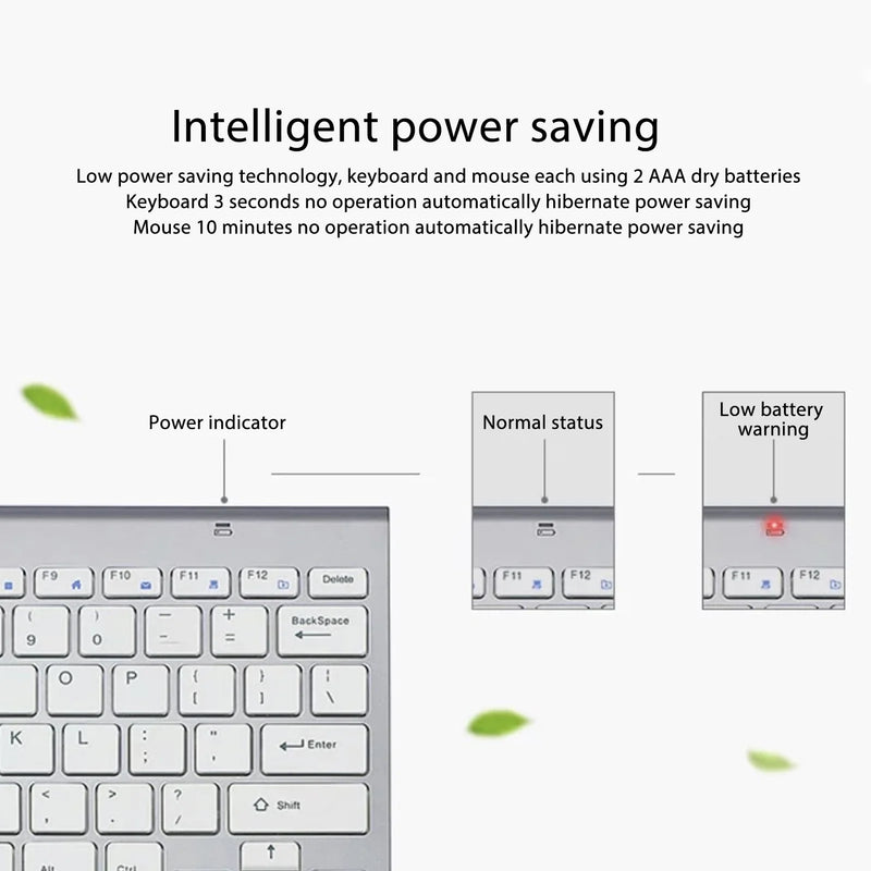 Purilite Select Slim Wireless Keyboard & Mouse Combo