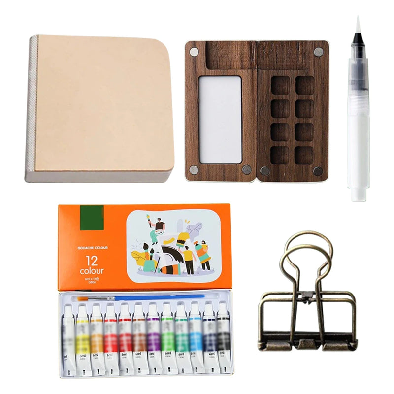Purilite Select Portable 12-Color Watercolor Paint Box Set