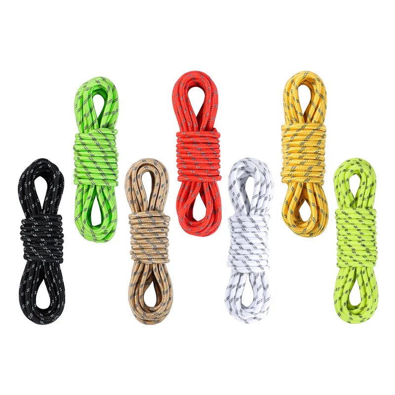 Purilite Select Reflective Paracord Rope | 5M x 5mm Heavy-Duty Camping Tent Guy Line for Tarp, Canopy, Hiking, Survival, Outdoor Emergency and Utility Use