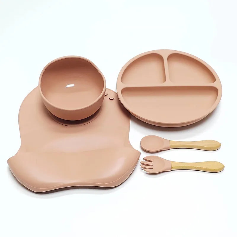 Purilite Select 5-Piece Children’s Silicone Dinnerware Set