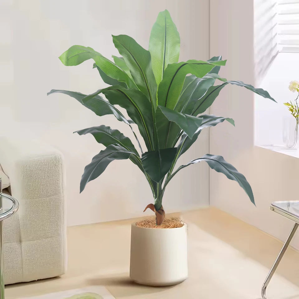 Purilite Select 75CM Artificial Banana Leaf Plant – Real Touch Tropical Palm Tree for Indoor Outdoor Home, Garden, and Event Decor - PuriLite