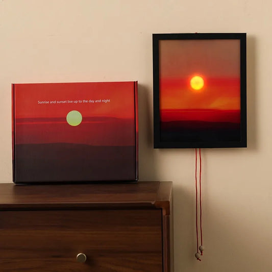 Purilite Select Sunrise Sunset Ambient Lamp – Modern Lift-Up Wall Decor Light, Minimalist Bedroom & Living Room Mood Lighting - PuriLite