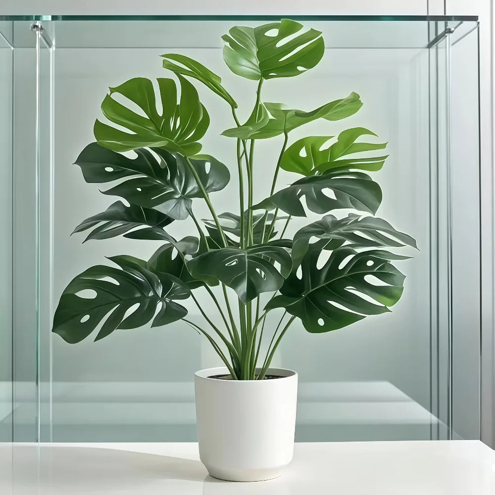 Purilite Select Artificial Monstera Tree 60–112CM Indoor Decorative Plant – Realistic Tropical Palm Leaves for Home, Office, and Garden Decor - PuriLite