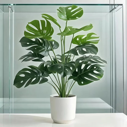 Purilite Select Artificial Monstera Tree 60–112CM Indoor Decorative Plant – Realistic Tropical Palm Leaves for Home, Office, and Garden Decor - PuriLite