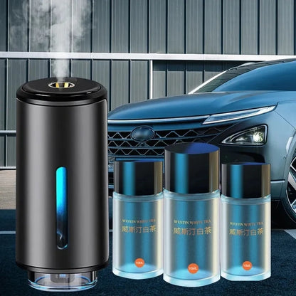 Purilite Select Car Fragrance Humidifier – 5-Mode Smart Scent Diffuser with Digital Display | Long-Lasting Odor Eliminator