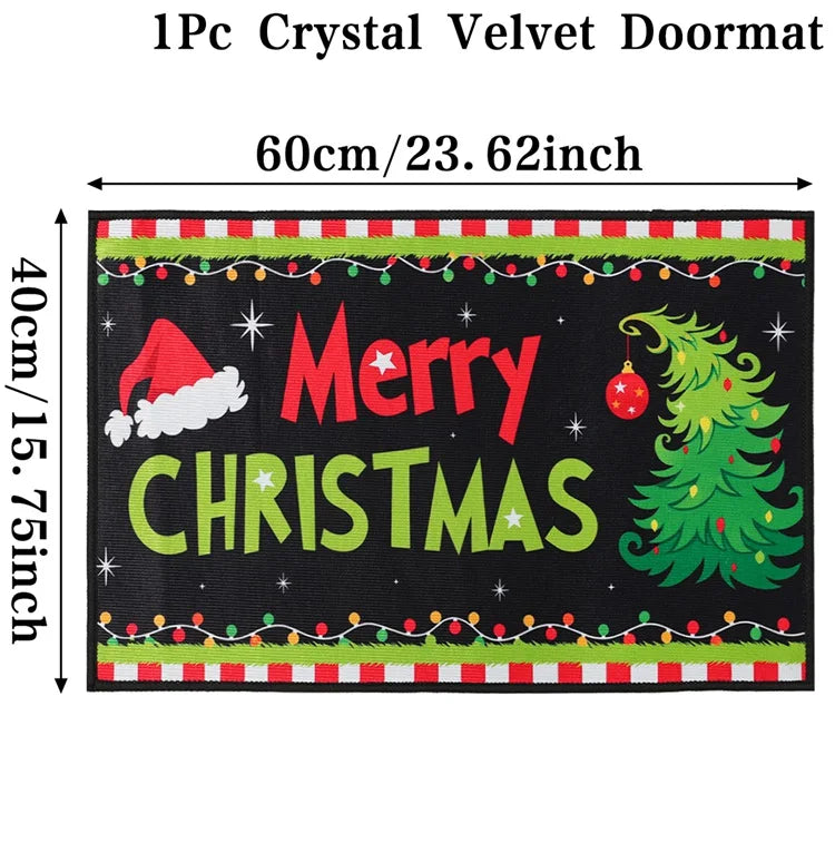 Purilite Select Christmas Welcome Doormat – Festive Outdoor Carpet for Merry Christmas & New Year 2025 Decor
