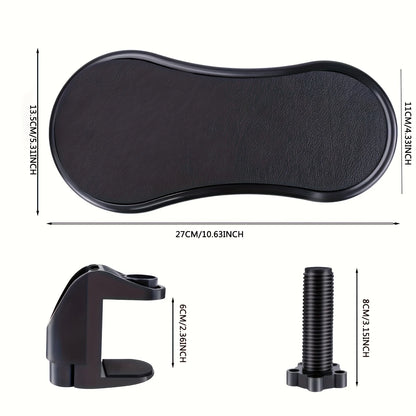 Purilite Select Adjustable Computer Arm Rest for Desk | Ergonomic Arm Support Extender with Rotating Mouse Pad Holder - PuriLite