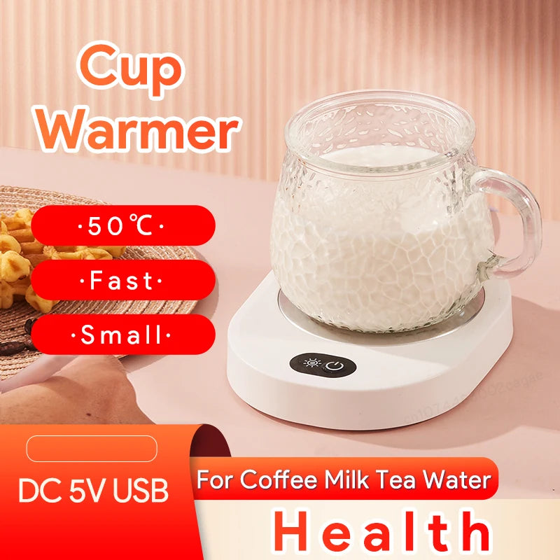 Cup Warmer Thermostatic Temperature for Coffee Milk Tea Water DC 5V USB Heating Pad Mug Heater  For Home Office Desk - PuriLite