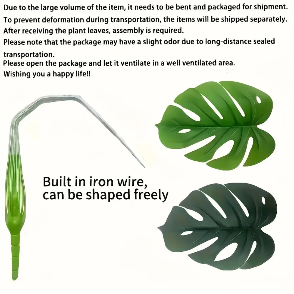 Purilite Select Artificial Monstera Tree 60–112CM Indoor Decorative Plant – Realistic Tropical Palm Leaves for Home, Office, and Garden Decor - PuriLite