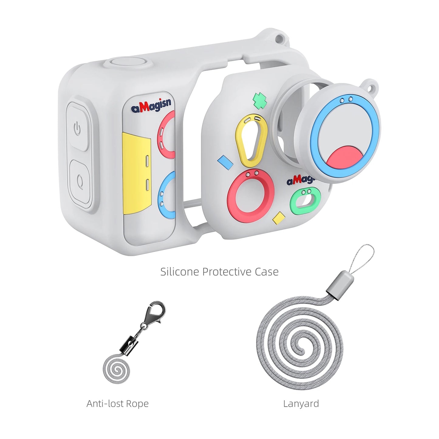 Purilite Select Silicone Protective Case – Anti-Loss Strap Go Ultra Protective Case with Detachable Lens Cap – Full Body  Shockproof Camera Cover