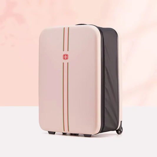 Purilite Select Folding Trolley Luggage Case – Lightweight ABS Suitcase with Wheels, Foldable Travel Bag for Business Trips, School & Storage - PuriLite