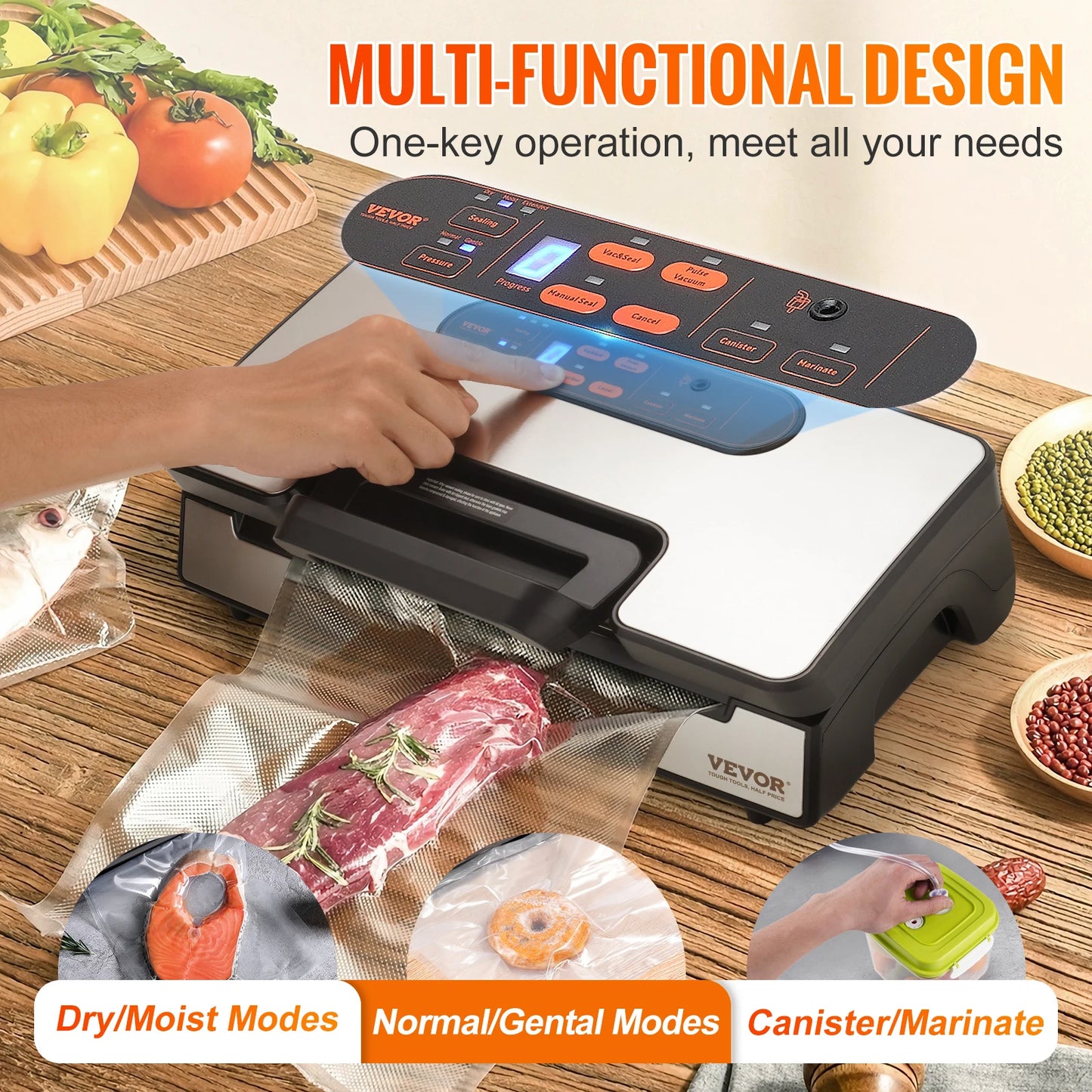 Purilite Select – 90Kpa Vacuum Sealer Food Packaging Machine