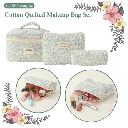 Purilite Select Quilted Cotton Makeup Bag