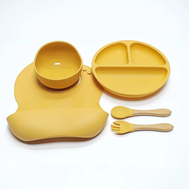 Purilite Select 5-Piece Children’s Silicone Dinnerware Set