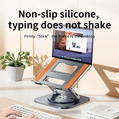 Laptop Stand 360° Rotatable Notebook Holder Liftable Desk Riser Stand Aluminum Alloy Stand Compatible With 9.7-17.3 Inch Laptops - PuriLite