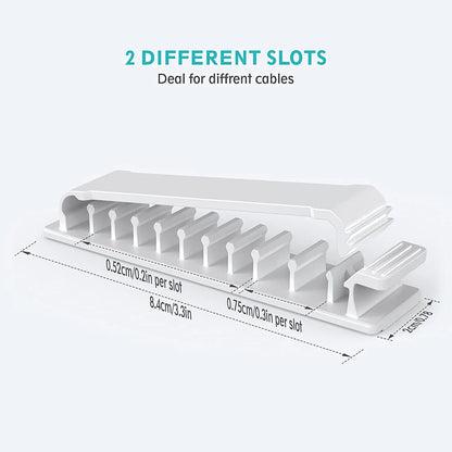 Purilite Select – 10-Hole Adhesive Cable Organizer
