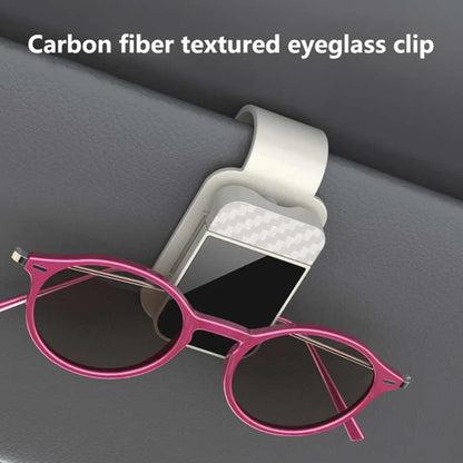 Purilite Select Car Sunglasses Clip Sun Visor Glasses Holder Card & Ticket Storage Clip for Secure Vehicle Organization, Universal Interior Accessory