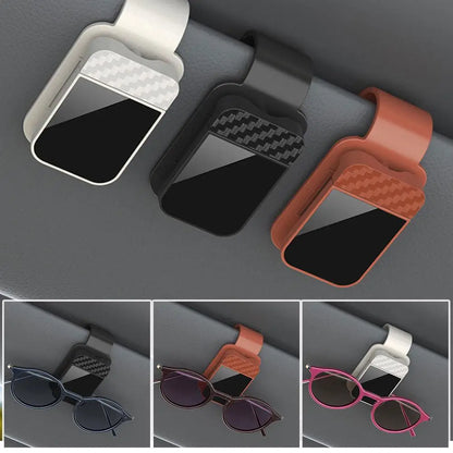 Purilite Select Car Sunglasses Clip Sun Visor Glasses Holder Card & Ticket Storage Clip for Secure Vehicle Organization, Universal Interior Accessory