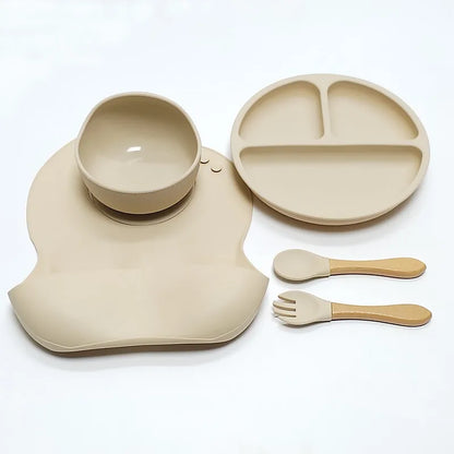 Purilite Select 5-Piece Children’s Silicone Dinnerware Set