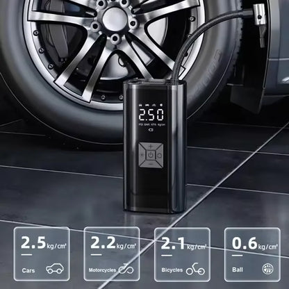 Purilite Select YIJU Wireless Air Pump – 150PSI Portable Electric Tire Inflator
