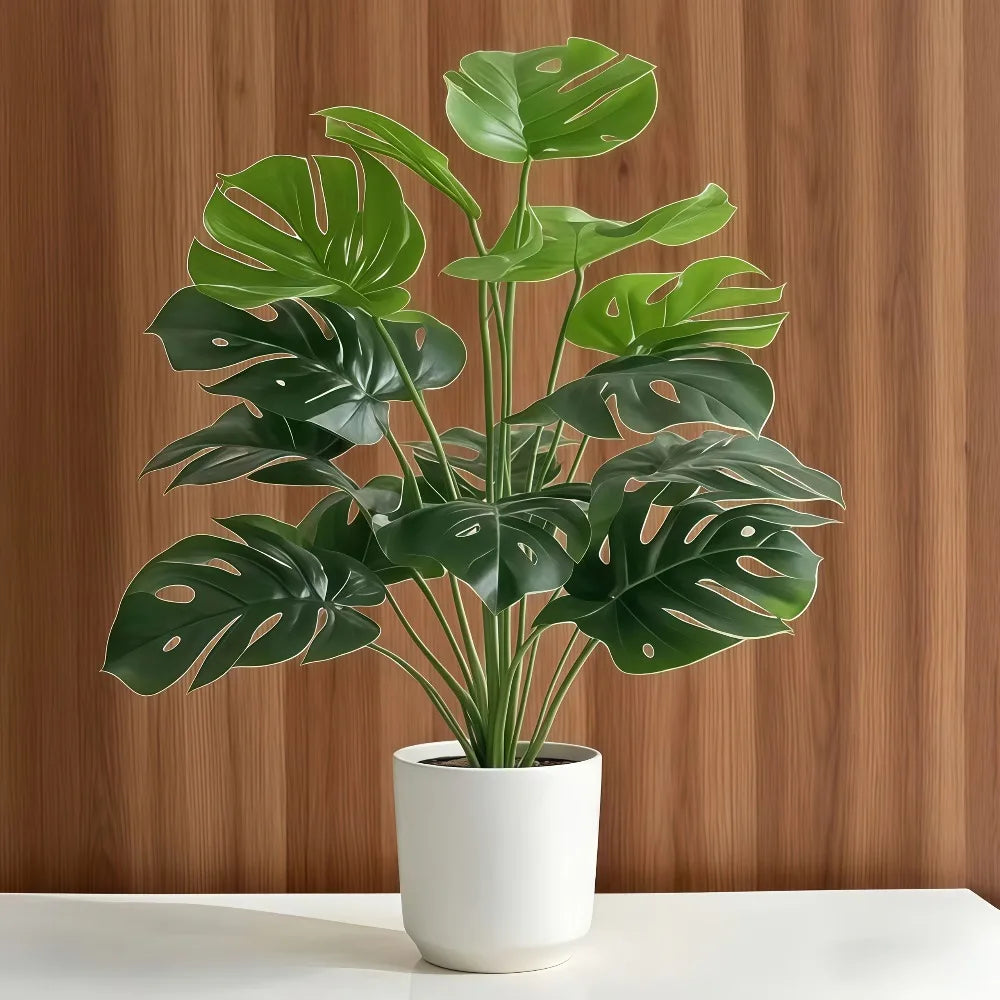 Purilite Select Artificial Monstera Tree 60–112CM Indoor Decorative Plant – Realistic Tropical Palm Leaves for Home, Office, and Garden Decor - PuriLite