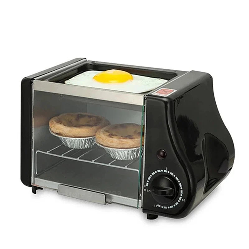 Purilite Select Mini Electric Breakfast Oven 1.5L – Compact Countertop Baking, Toasting & Frying Machine with 15-Minute Timer, 220V - PuriLite
