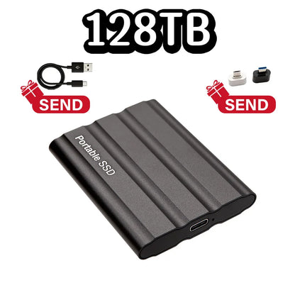 Purilite Select Portable External SSD USB 3.1 Type-C High-Speed Solid State Drive 1TB, 2TB, 4TB, 8TB, 12TB, 16TB, 32TB, 64TB & 128TB for Laptop, Desktop, Windows, macOS & Android