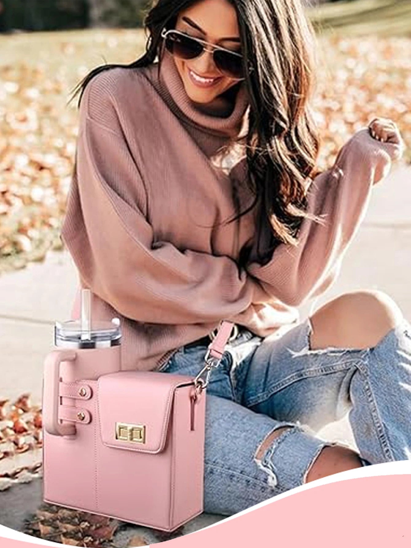 Purilite Select Crossbody Water Bottle Bag – Portable Multifunctional Bottle Storage Pouch – Single Shoulder Bag with Bottle Holder